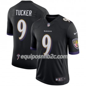 Camiseta Hombre NFL Baltimore Ravens Justin Tucker 9 Nike Negro